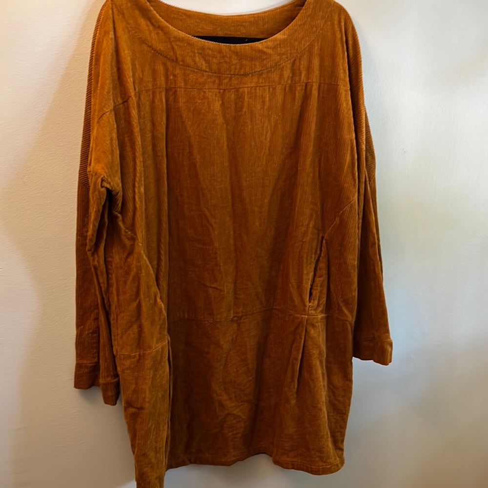 Corduroy dress with pockets